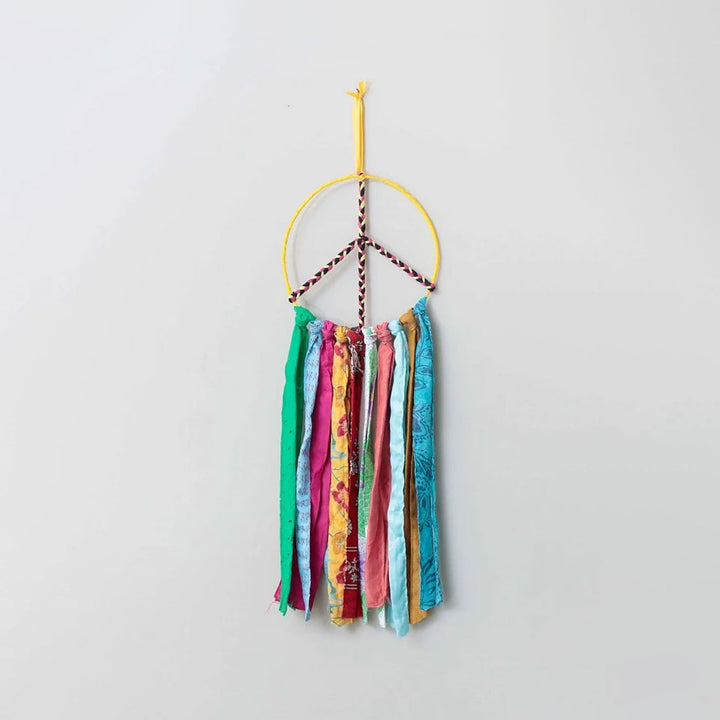 Boho' Style Upcycled Fabric Dreamcatcher