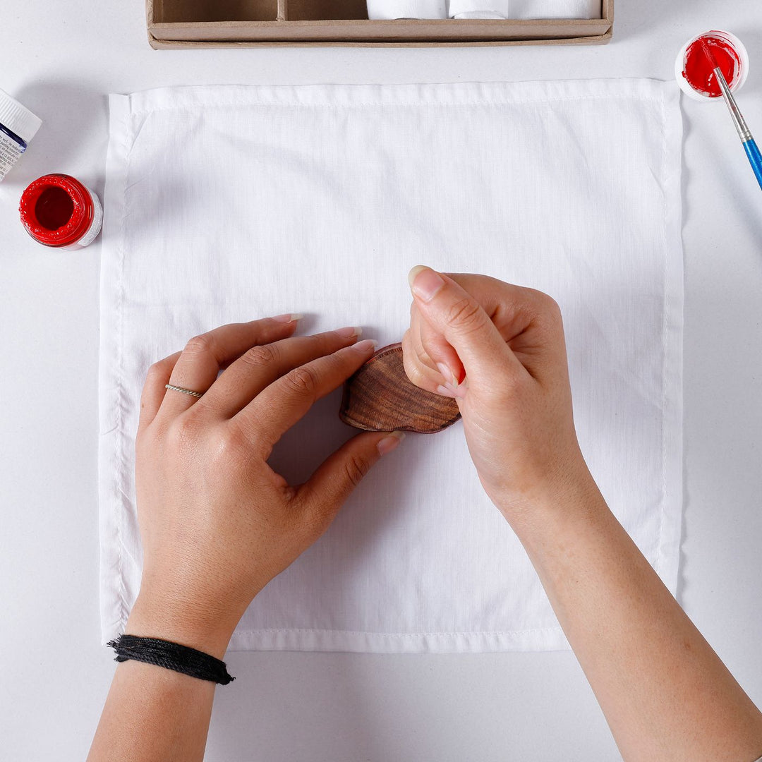 DIY Blockprinting Kit For Napkins