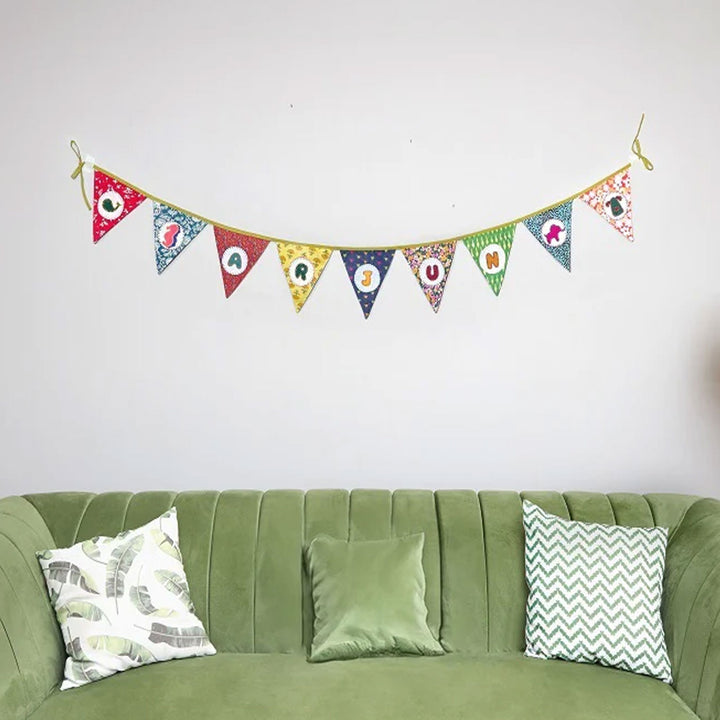 Upcycled Personalized Kid's Theme Name Bunting