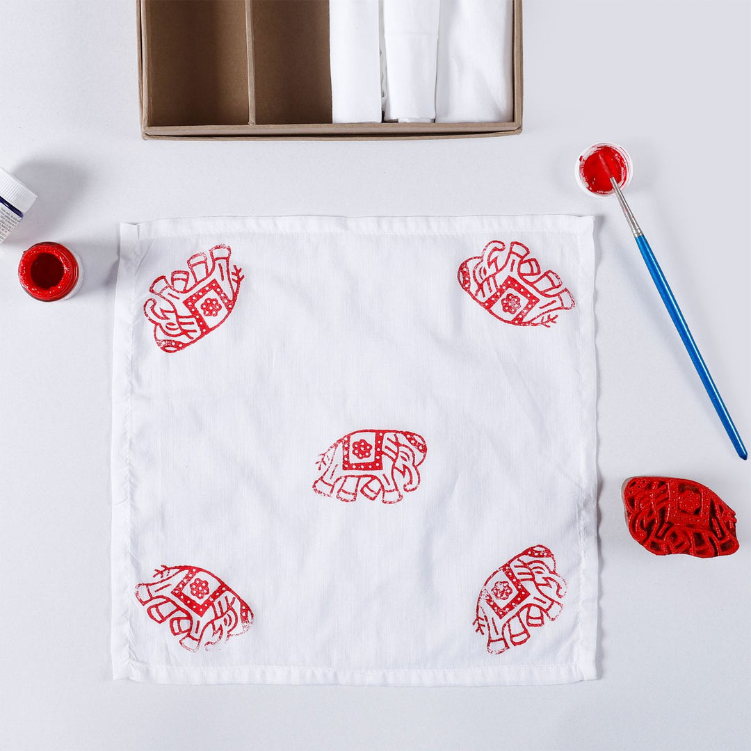 DIY Blockprinting Kit For Napkins