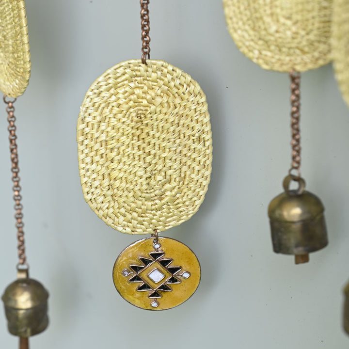 Eco-Friendly Golden Grass and Copper Toran I Door Bunting