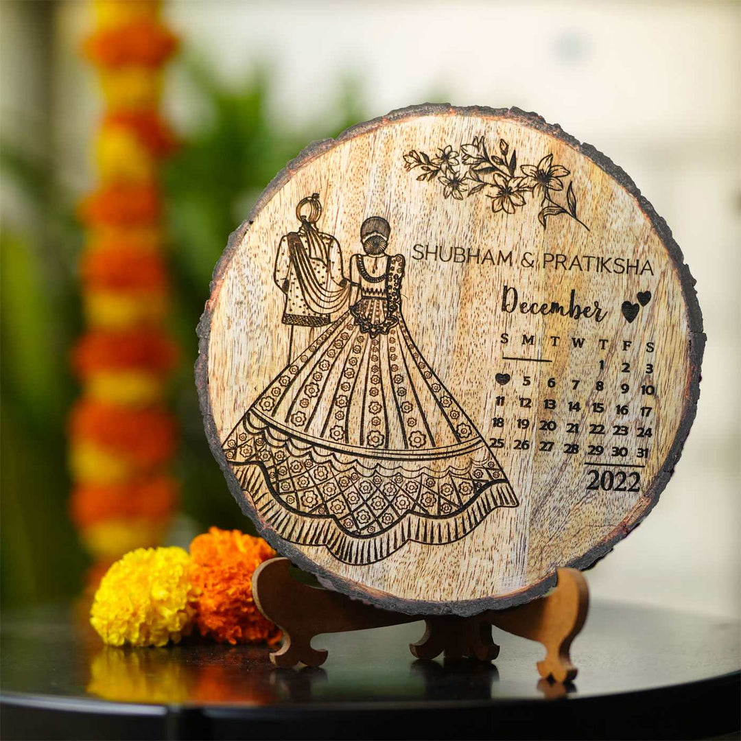 Buy Customized Wedding Gift - Wooden Plaque Online On Zwende