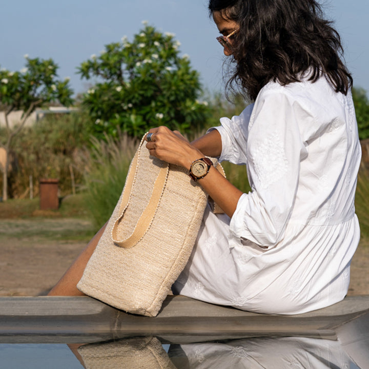 Hand-Woven Heera Tote Bag