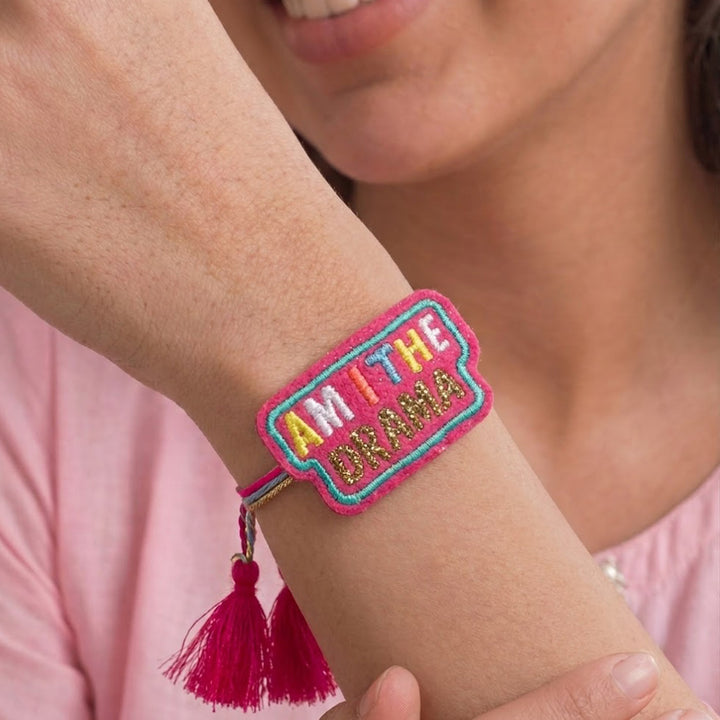 Handmade "Am I The Drama" Felt Rakhi For Brother