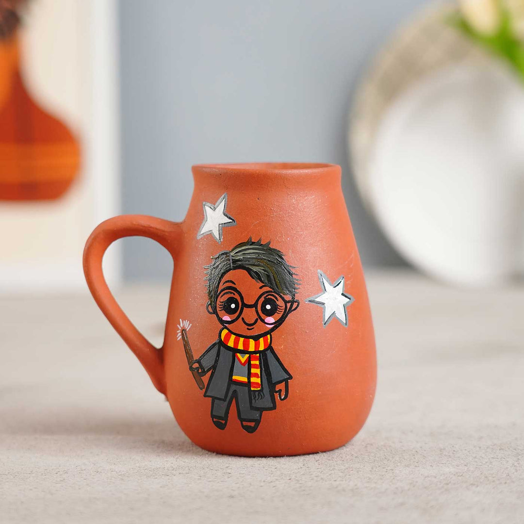 Hand-Painted Harry Potter Terracotta Mug