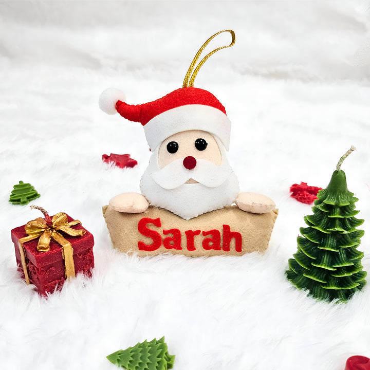 Personalized Christmas Gift Hamper | Includes 1 Ornament, 1 Gift Box Candle, 1 Xmas Tree Candle