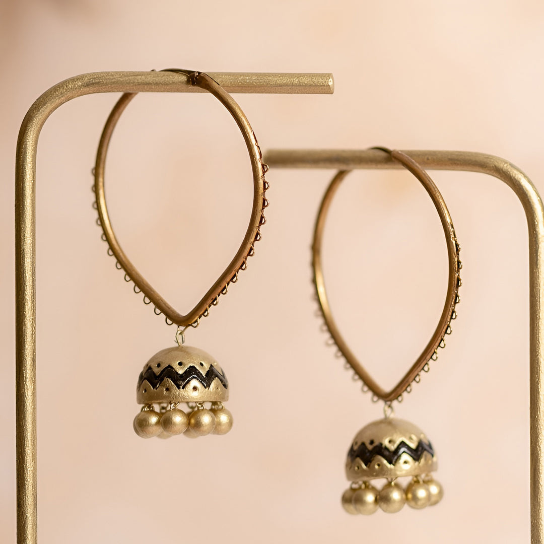 Handmade Rustic Terracotta Earrings