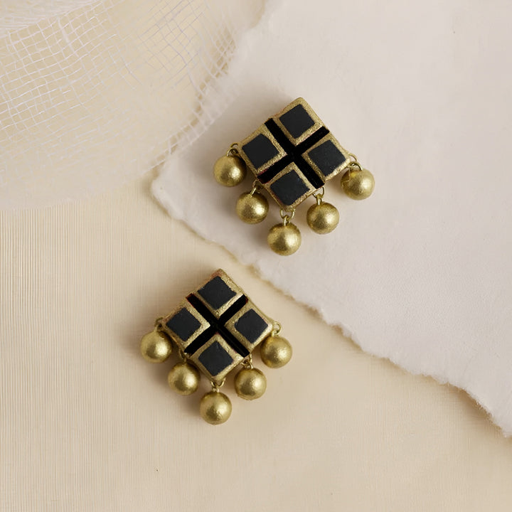 Handmade Mosaic Charm Terracotta Earrings