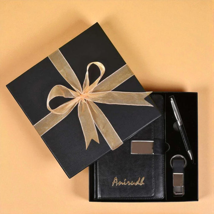 3 Piece Premium Dairy Set Rakhi Gift | Includes Dairy , Pen, Key holder