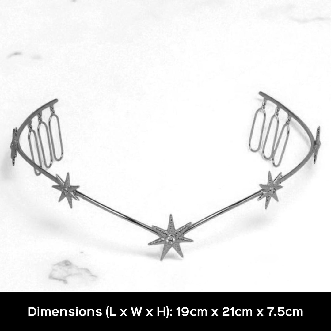 Handmade Sitaare 18k Gold Plated Reverse Headband For Weddings