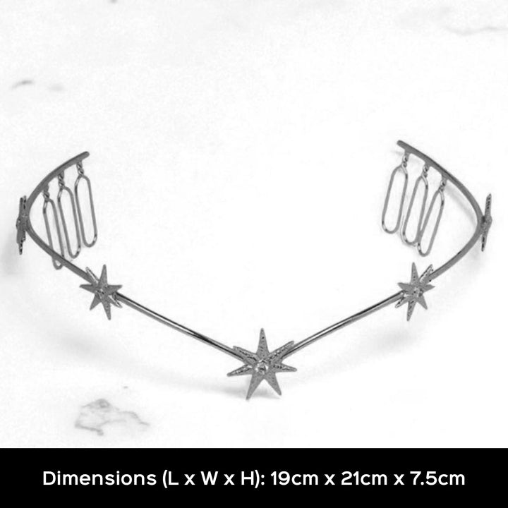 Handmade Sitaare 18k Gold Plated Reverse Headband For Weddings