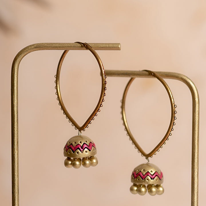 Handmade Rustic Terracotta Earrings