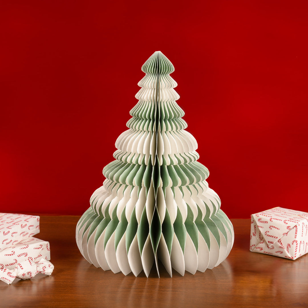 1.5 Feet | Handmade Paper White Christmas Tree