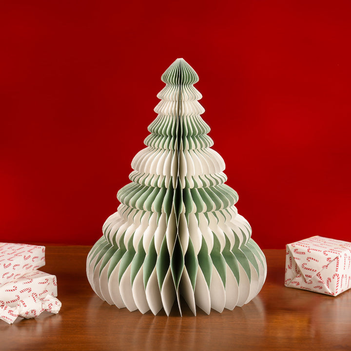 1.5 Feet | Handmade Paper White Christmas Tree