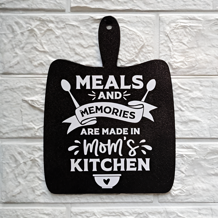 Handmade Decoupage Meals And Memories MDF Wood Decorative Plaque