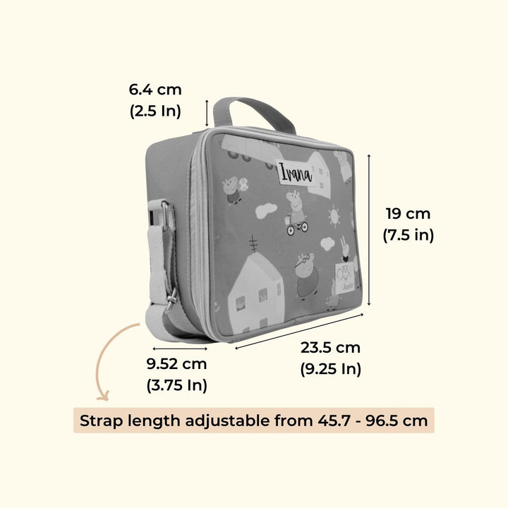 Hot Meal Personalised Tiffin Bag with Sling