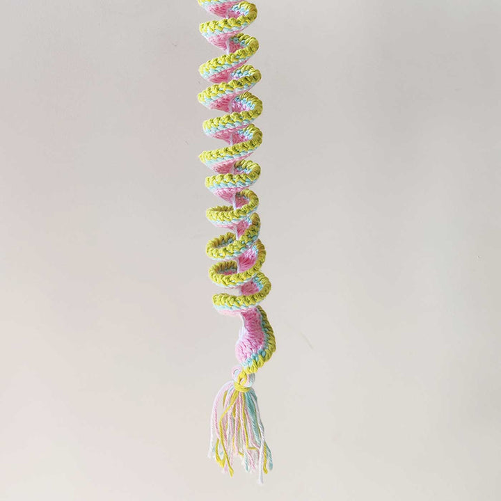 Handmade Spiral Crochet Cotton Hanging For Christmas Wall Decoration