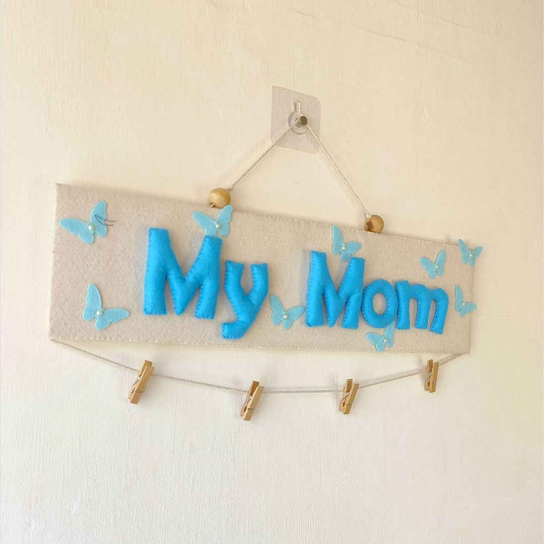 Photo Personalized Handmade Mom Theme Felt Decorative Plaque
