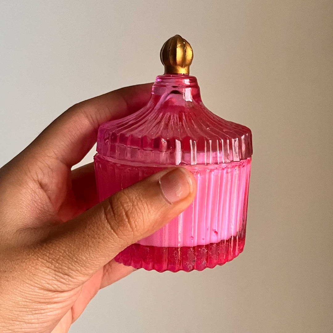 Handmade Crystal Jar Wax Candle