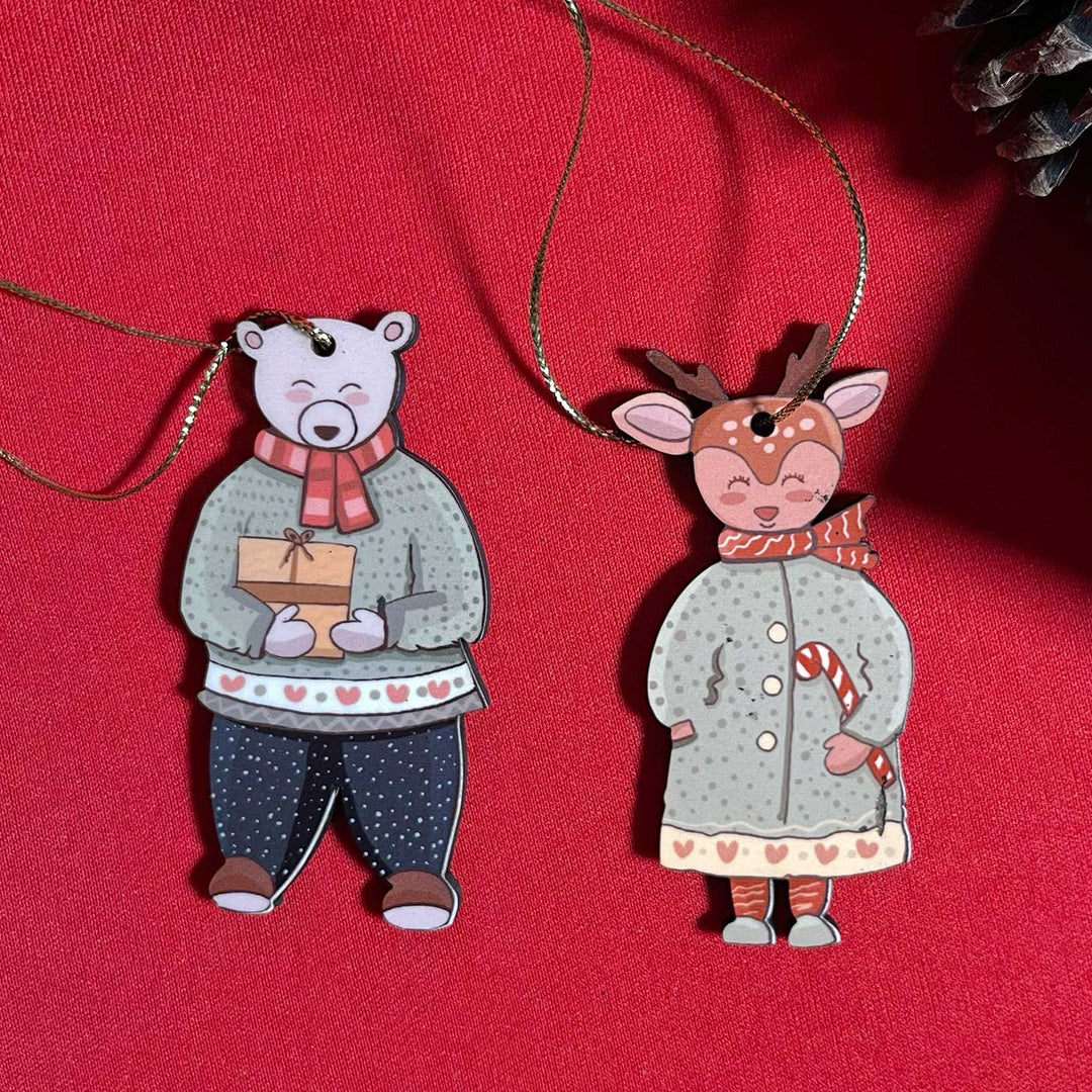 Hand Illustrated Winter Keepsakes Christmas Hamper | Includes Hangings And Box