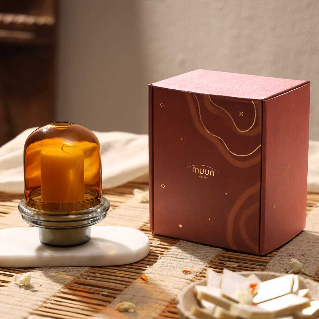 Durable Dome Shaped Glass Candle Holder