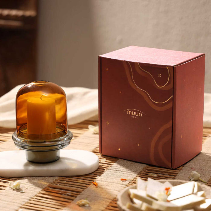 Durable Dome Shaped Glass Candle Holder