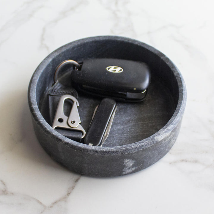 Marble Gray Trinket Tray