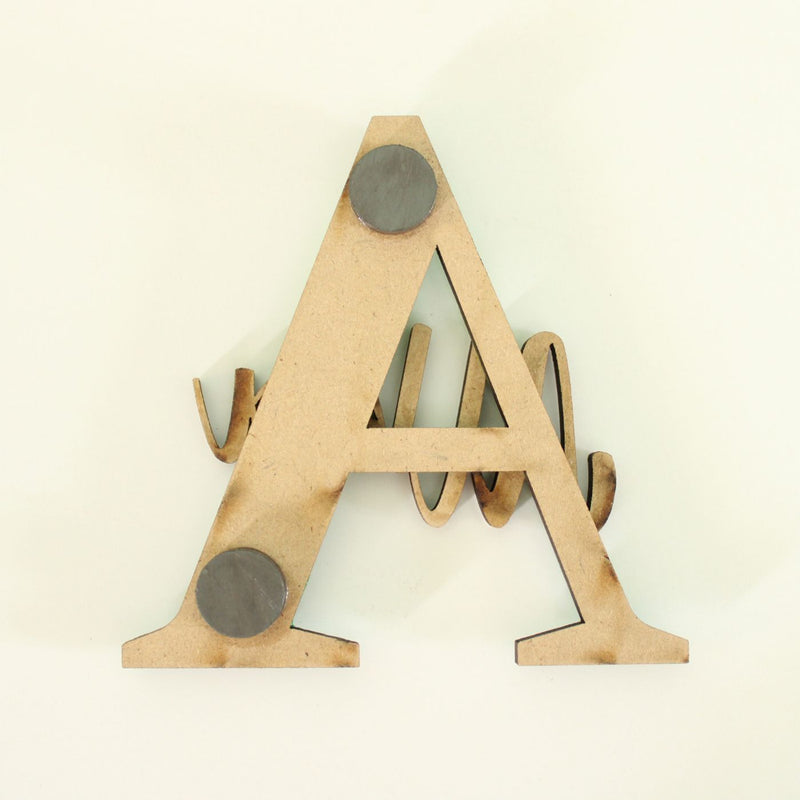 Handcrafted Personalized Name Initial Fridge Magnet