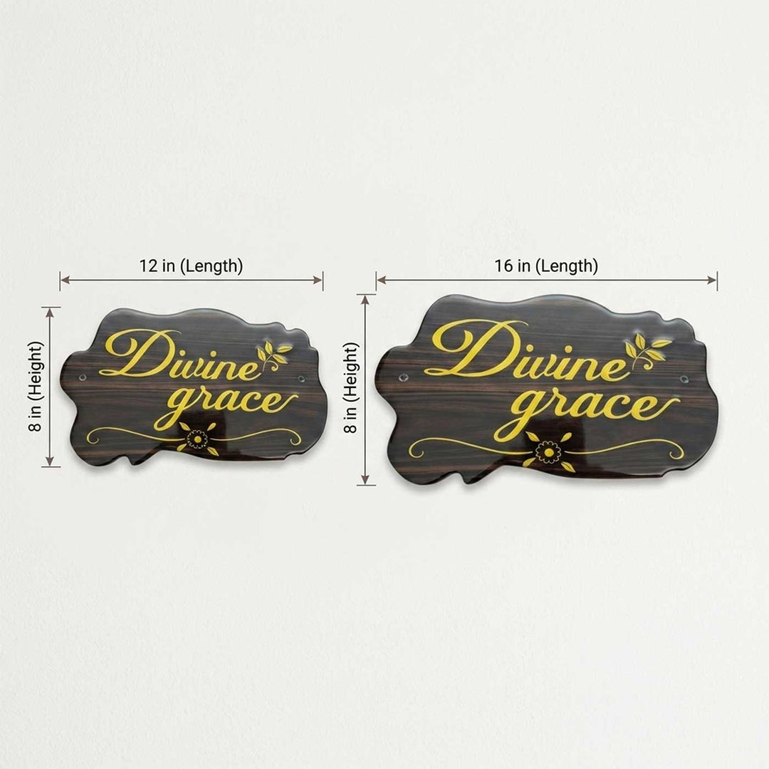 Minimalist Personalized ACP & Resin Name Plate For Home