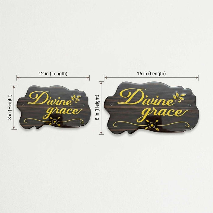 Minimalist Personalized ACP & Resin Name Plate For Home
