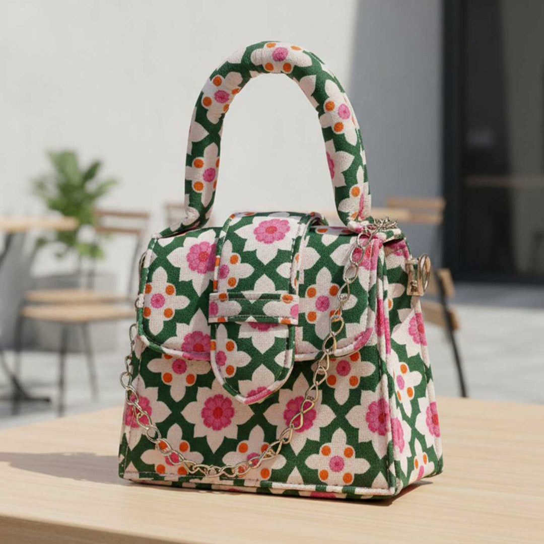 Mini Bageechi Hand Block Printed Chiq Bag