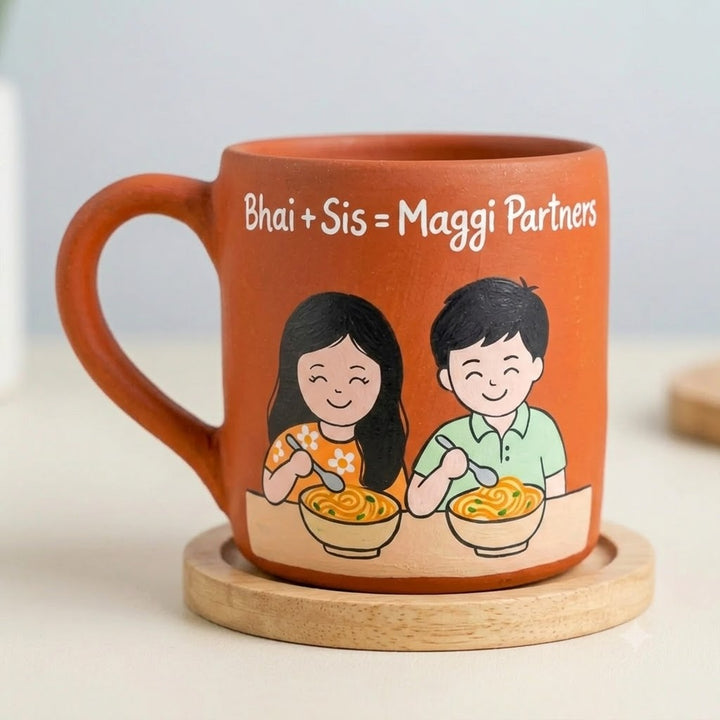 Maggi Partners | Photo Personalized Hand-Painted Terracotta Mug