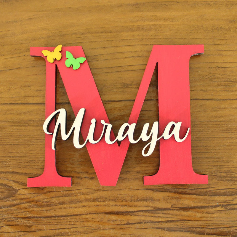Handcrafted Personalized Name Initial Fridge Magnet