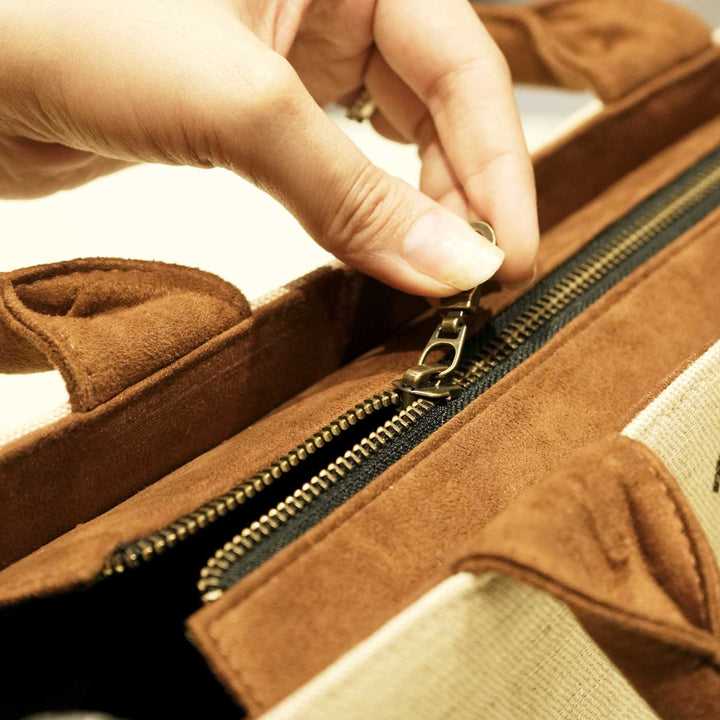 Personalized Hand Embroidered Garden Tote Bag