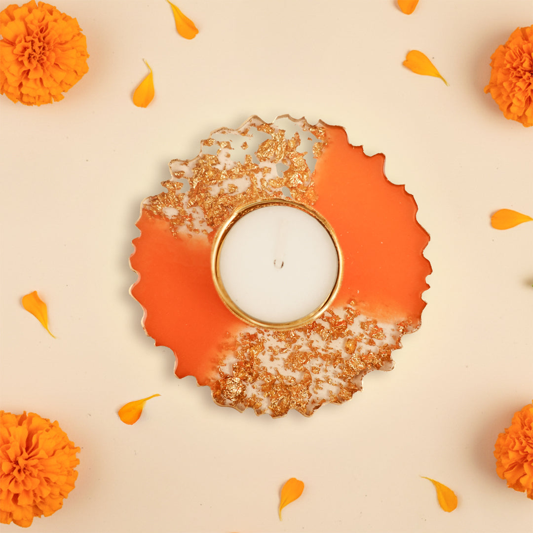 Handmade Decorative Resin Tealight Holder