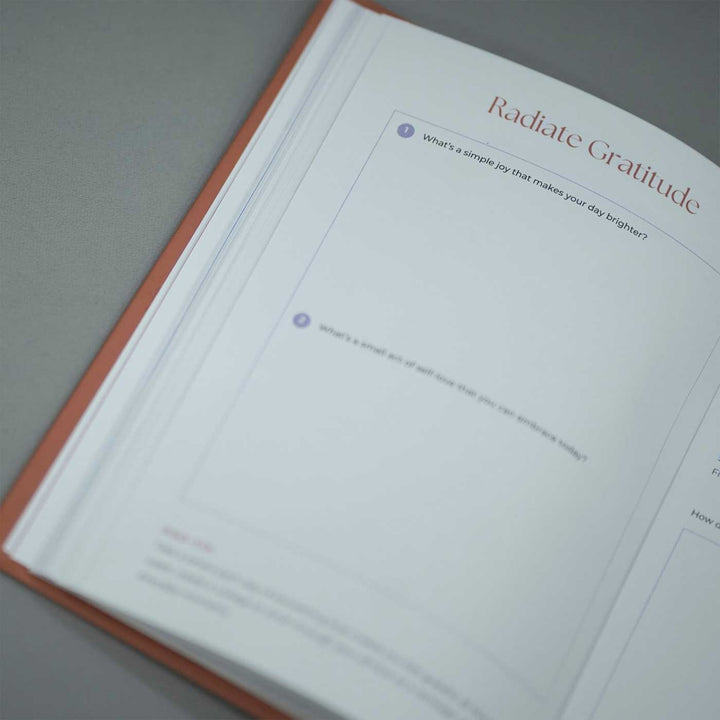 Undated Realign, Relax & Radiate Wellness Journal With Habit Tracker | 190 Pages