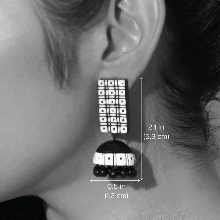 Handmade Jhatak Terracotta Earrings