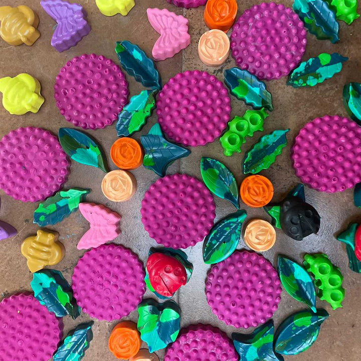 Handmade Non-Toxic Assorted Nature Crayons | Set Of 8