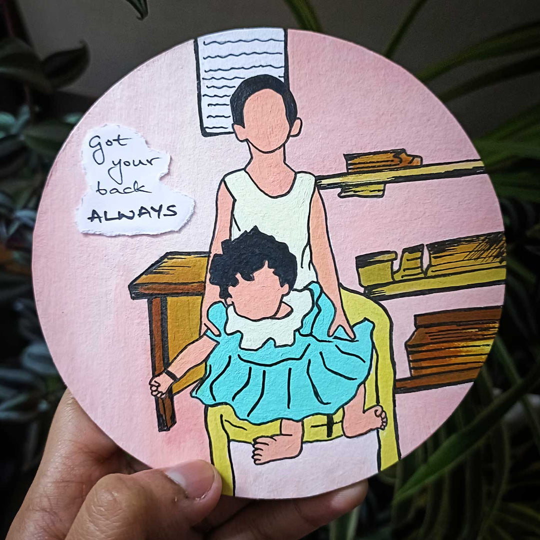 Photo Personalized Hand-Painted MDF Wood Portrait