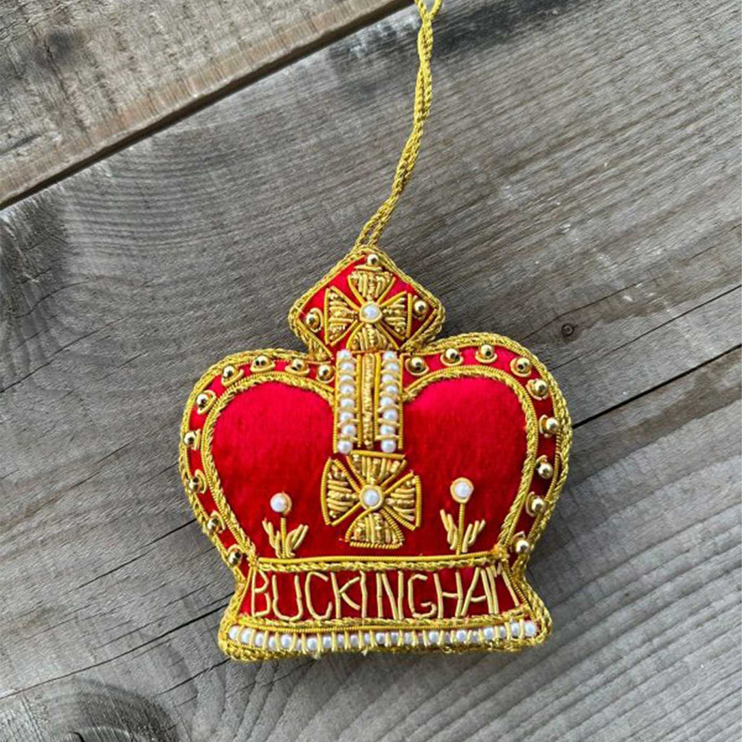 Buckingham Crown Sequin Premium Zardozi Ornament