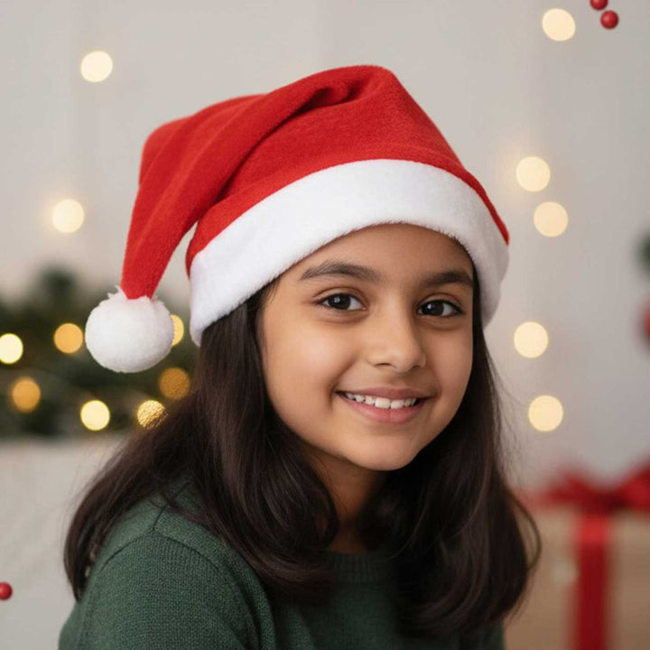 Handmade Think Plush Fur Adult Christmas Santa Hat | Xmas Gifting Ideas