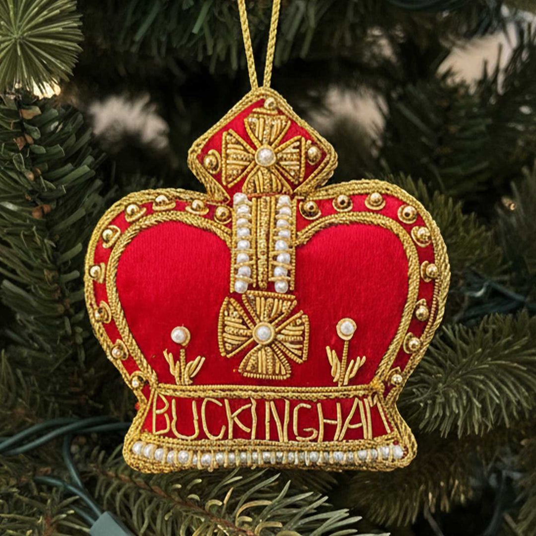 Buckingham Crown Sequin Premium Zardozi Ornament