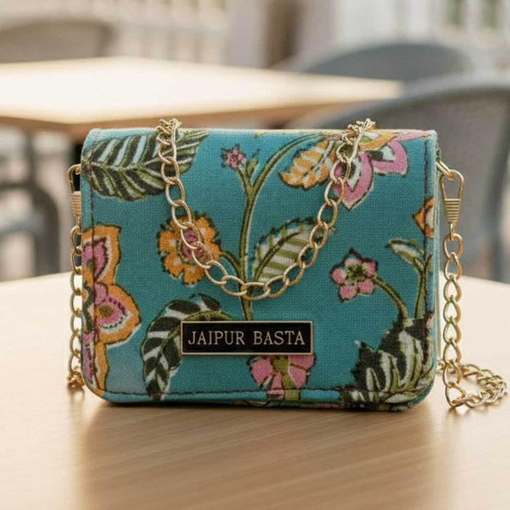 Parkota Hand Block Printed Jugni Sling Bag