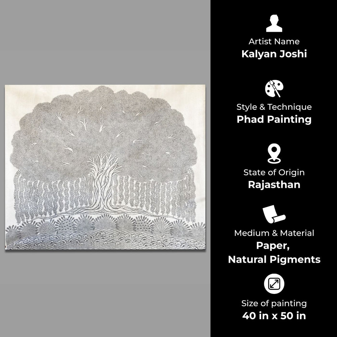 40 X 50 Inch | Nature Paper Phad Painting