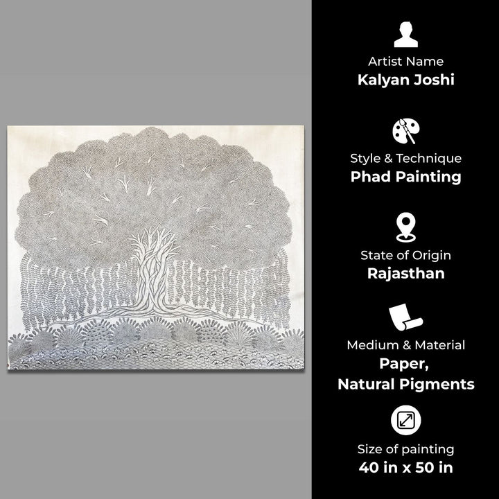 40 X 50 Inch | Nature Paper Phad Painting