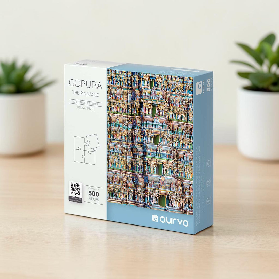 Gopura | The Pinnacle Art & Architecture Puzzle | 500 Pieces