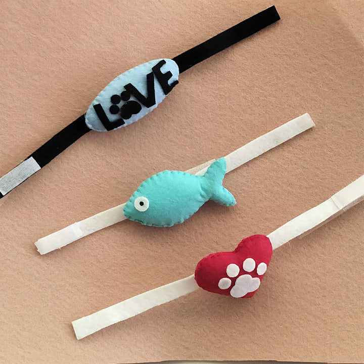 Customized Handmade Pawfect Love Animal Theme Felt Rakhi