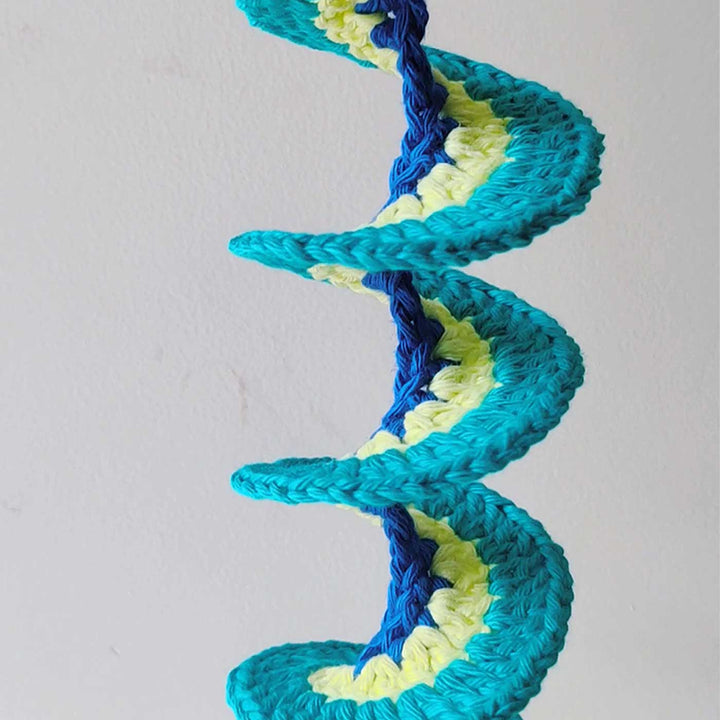 Handmade Spiral Crochet Cotton Hanging For Christmas Wall Decoration