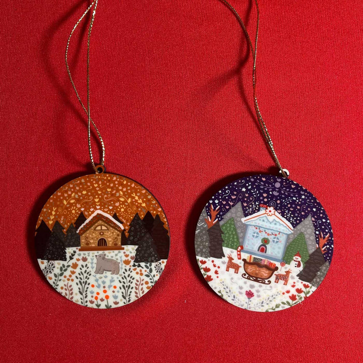 Hand Illustrated Winter Keepsakes Christmas Hamper | Includes Hangings And Box