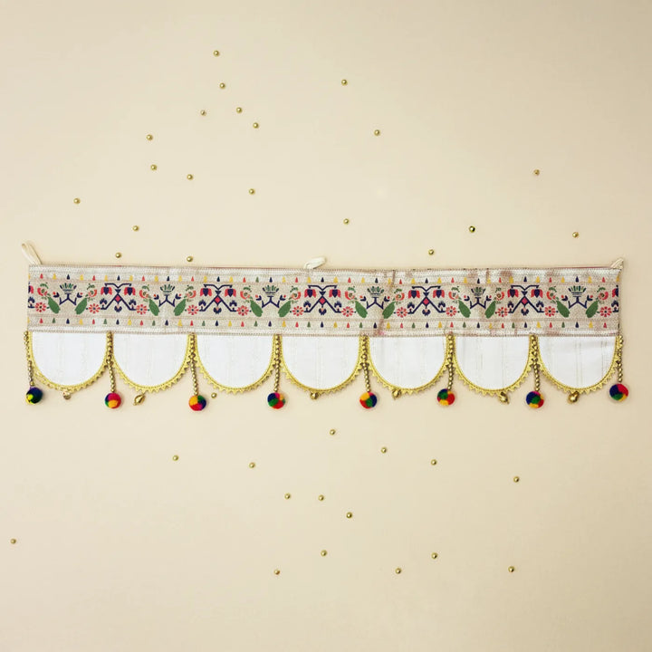 36 Inch | Paithani Handmade Beaded Decorative Silk Toran
